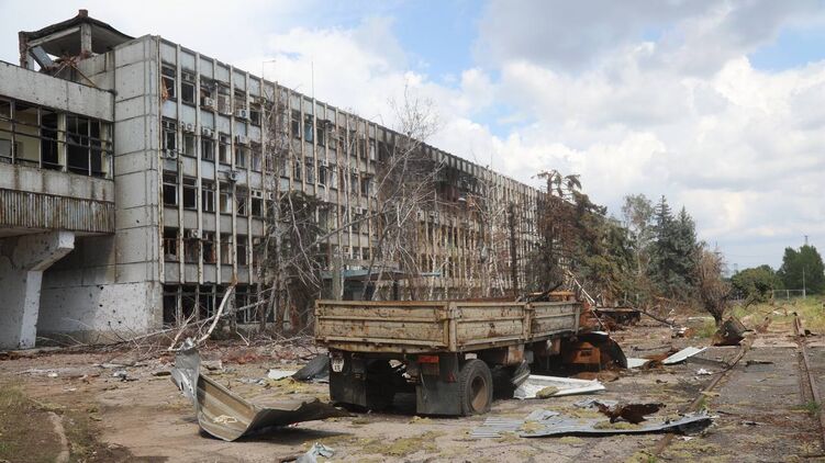 Углегорская ТЭС под Светлодарском после захвата ЧВК 