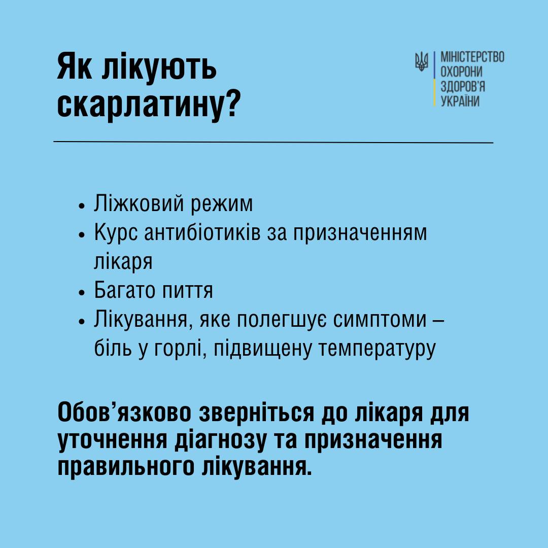 Лечение скарлатины