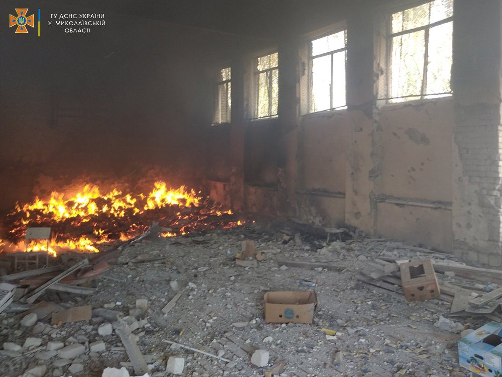 Пожар в Николаевской области