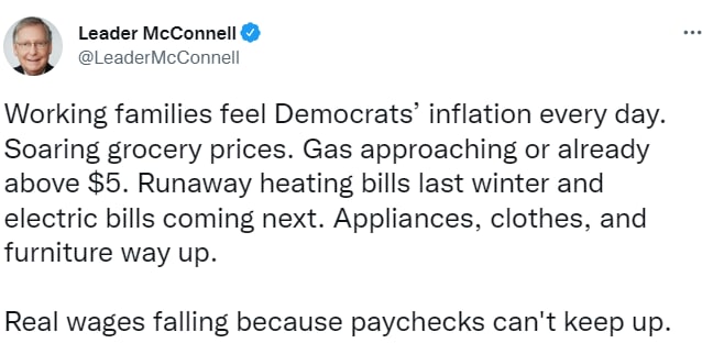 Макконнелл сообщил о массовом росте цен в США