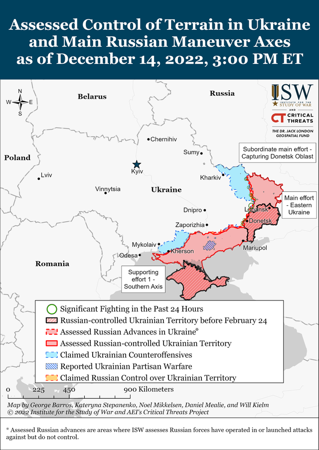 Карты боевых действий в Украине