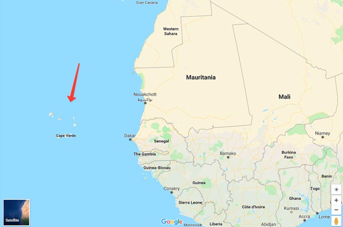 Где находится Кабо-Верде