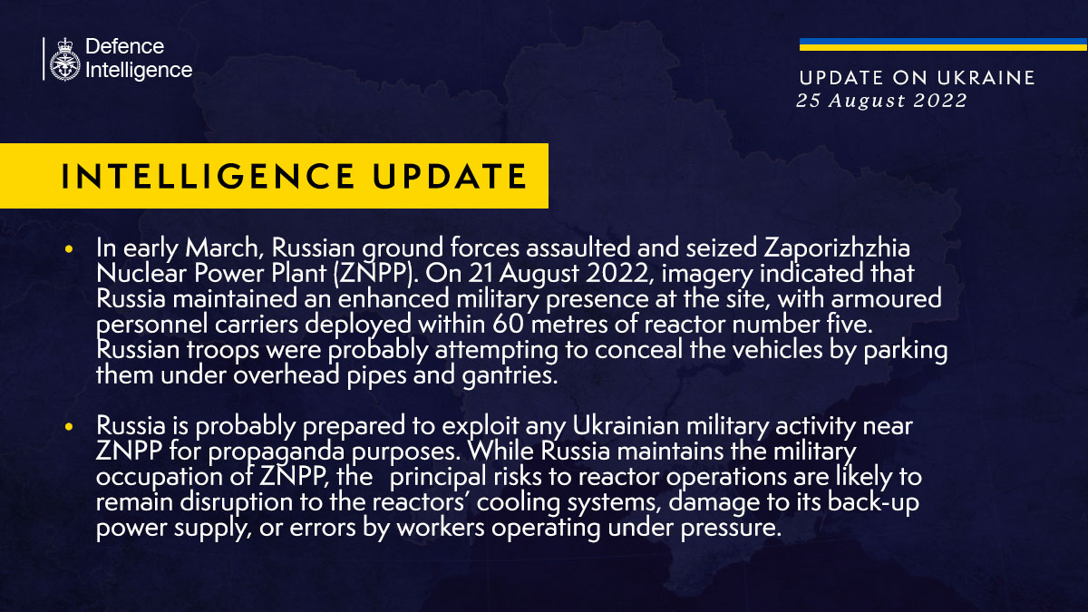 Россия сохраняет усиленное военное присутствие на Запорожской АЭС