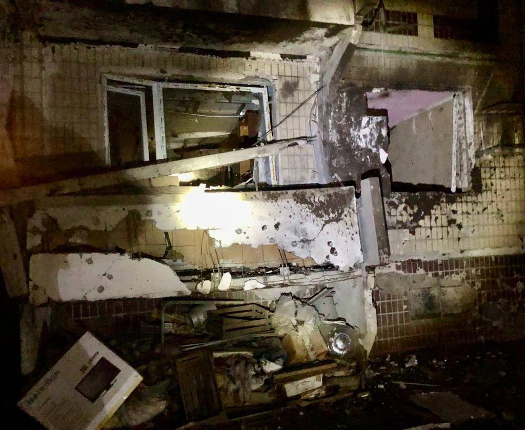 последствия обстрела Никополя