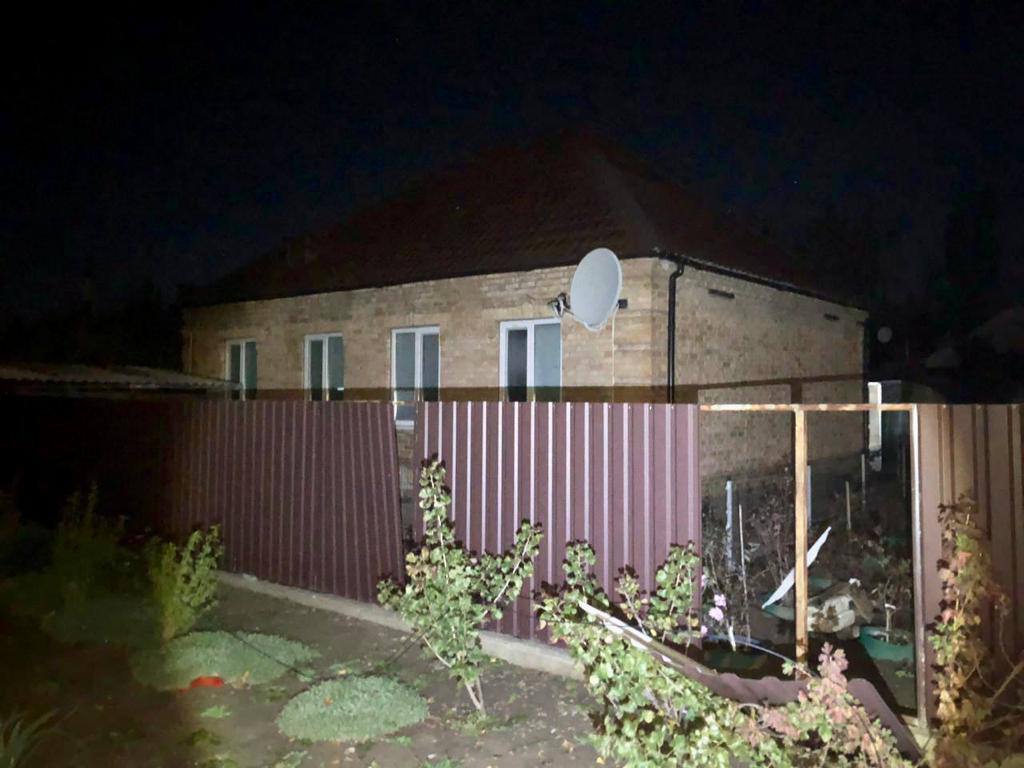 последствия обстрела Никополя