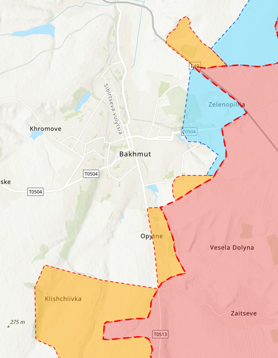 Ситуация на донецком направлении - россияне продвинулись к югу от Бахмута