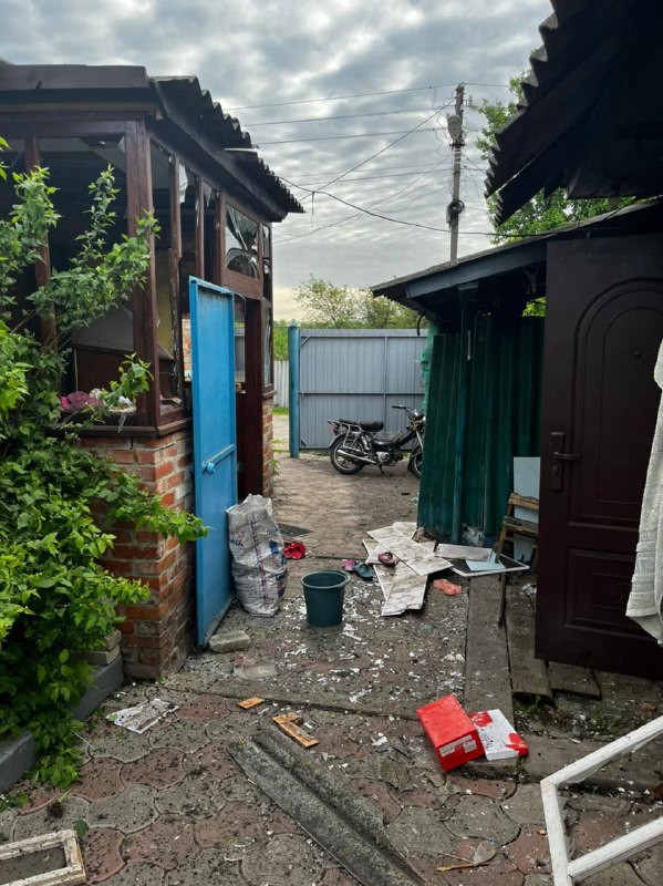 Фото последствий прилета по Краснополью в Сумской области. Источник: t.me/Zhyvytskyy