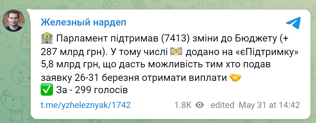 Рада изменила бюджет Украины 2022