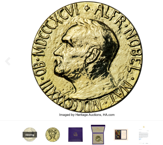 Муратов продал свою Нобелевскую премию мира 