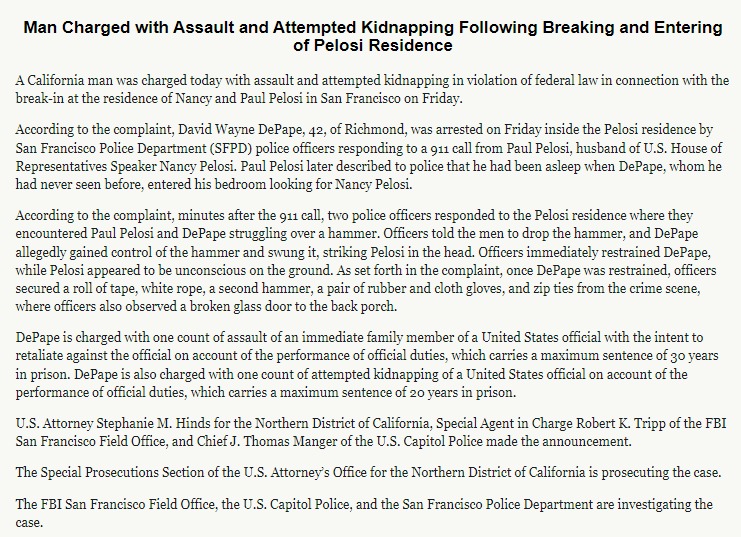 Скриншот с сайта Минюста США