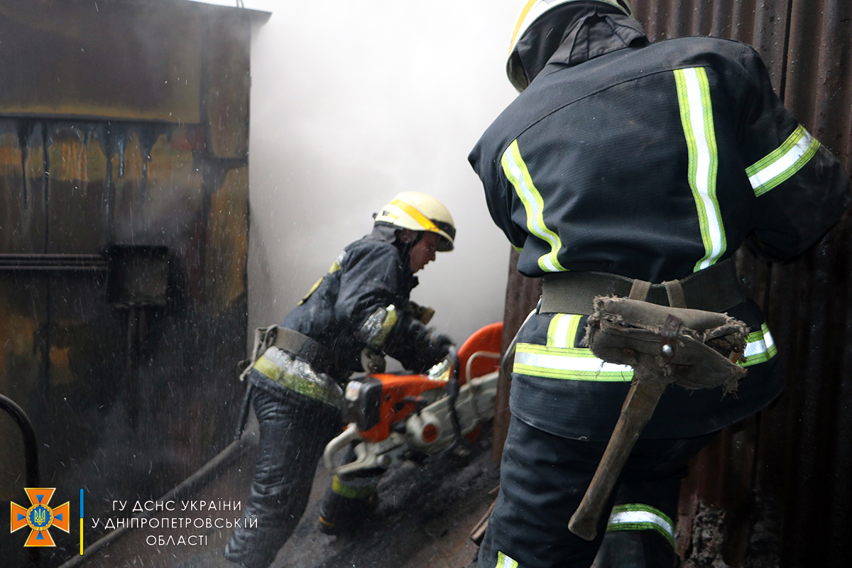 В Днепре произошел пожар на металлургическом заводе