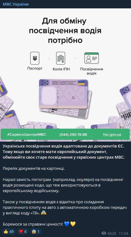 В Украине изменили права