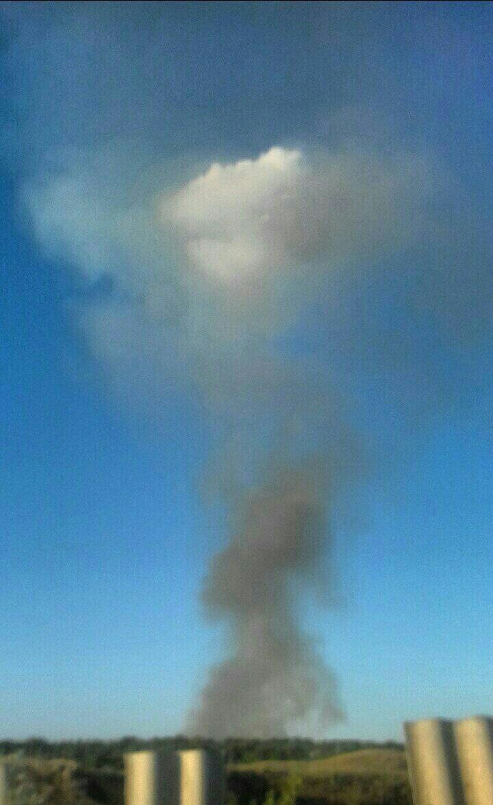 Краматорск в дыму после обстрелов