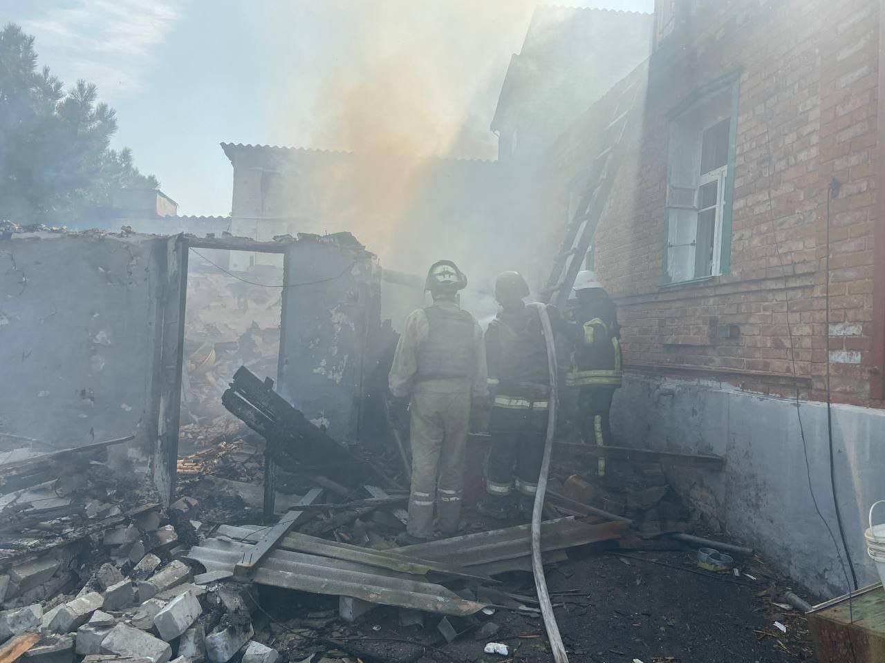 Последствия обстрела Бахмута