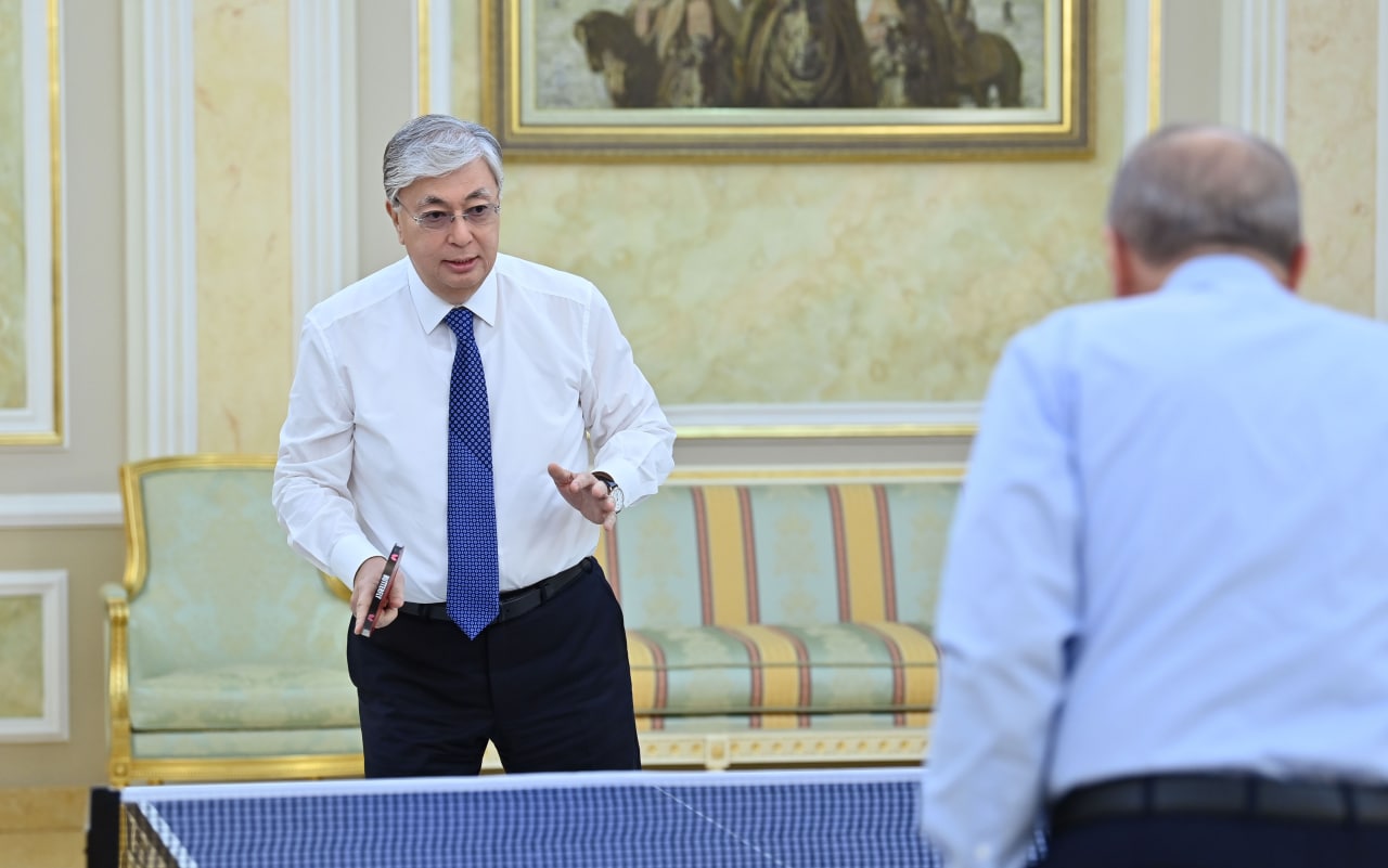 Токаев и Эрдоган сыграли в настольный теннис после переговоров в Астане