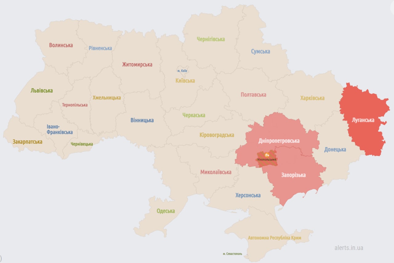 Карта тревог