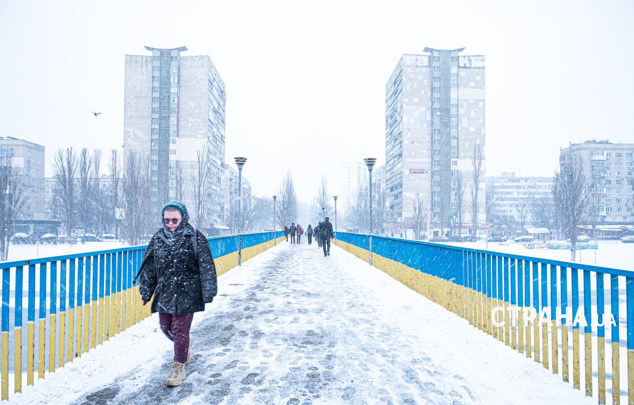 Заснеженный Киев