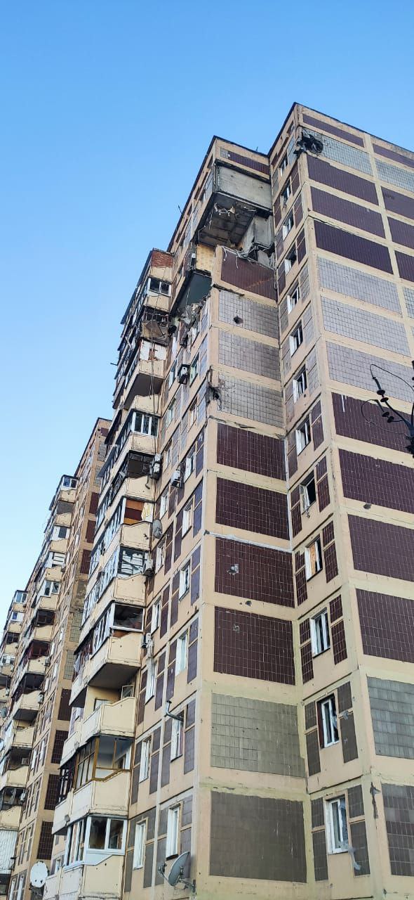 последствия обстрела Донецкой области