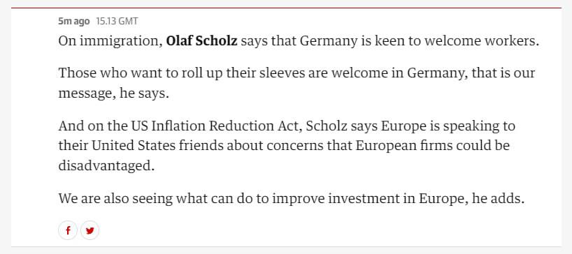 Шольц виступив на форумі