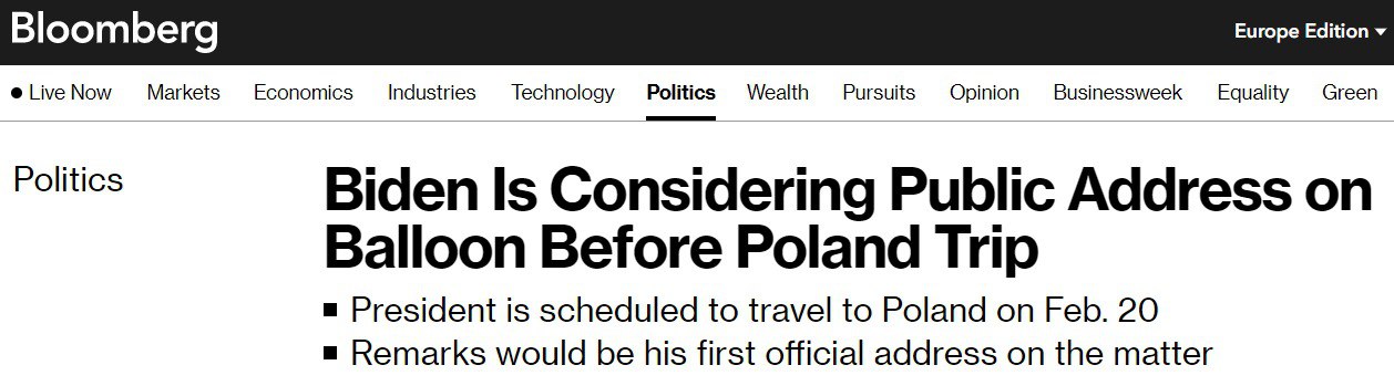 Джо Байден дав зрозуміти, що через аеростат конфлікту з Китаєм не буде