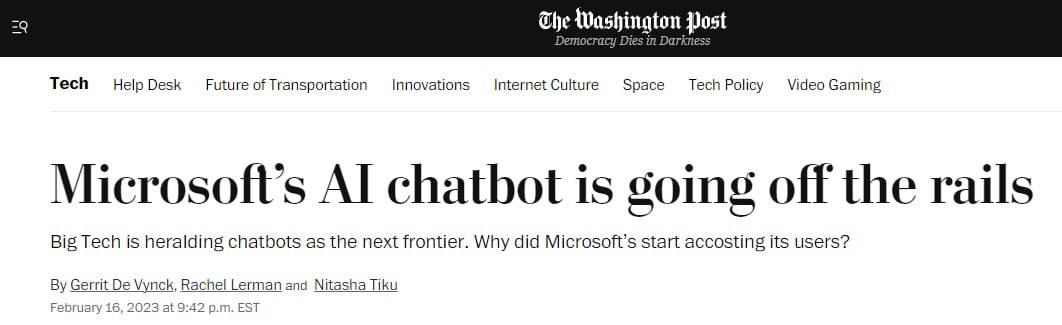 чат-бот видає загрозливі відповіді