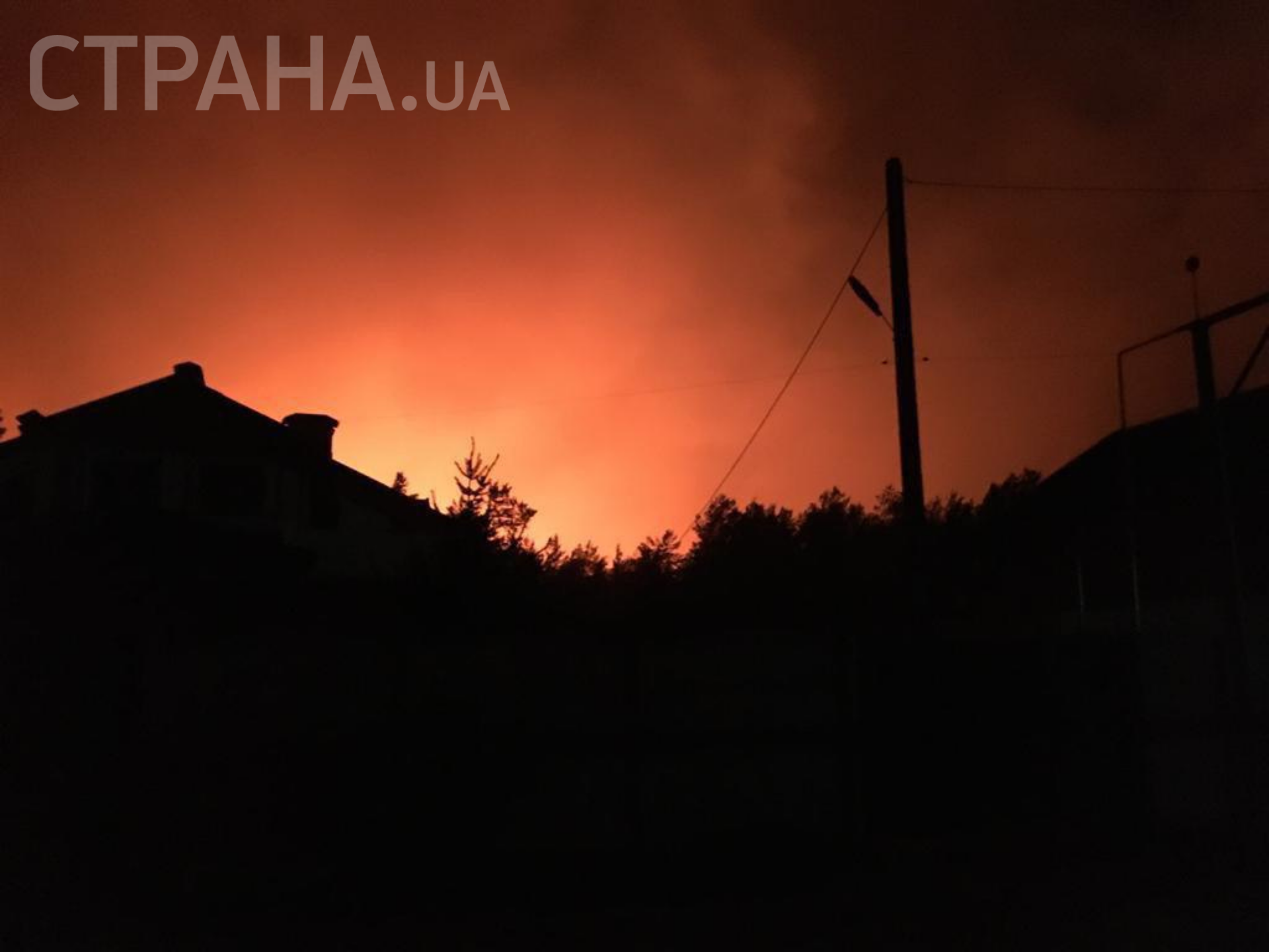 Пожар под Северодонецком