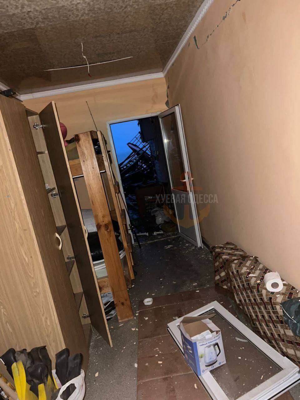 Наслідки вибуху морської міни на Одещині