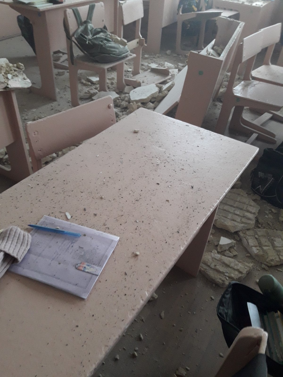 в гимназии под Черниговом обвалился потолок