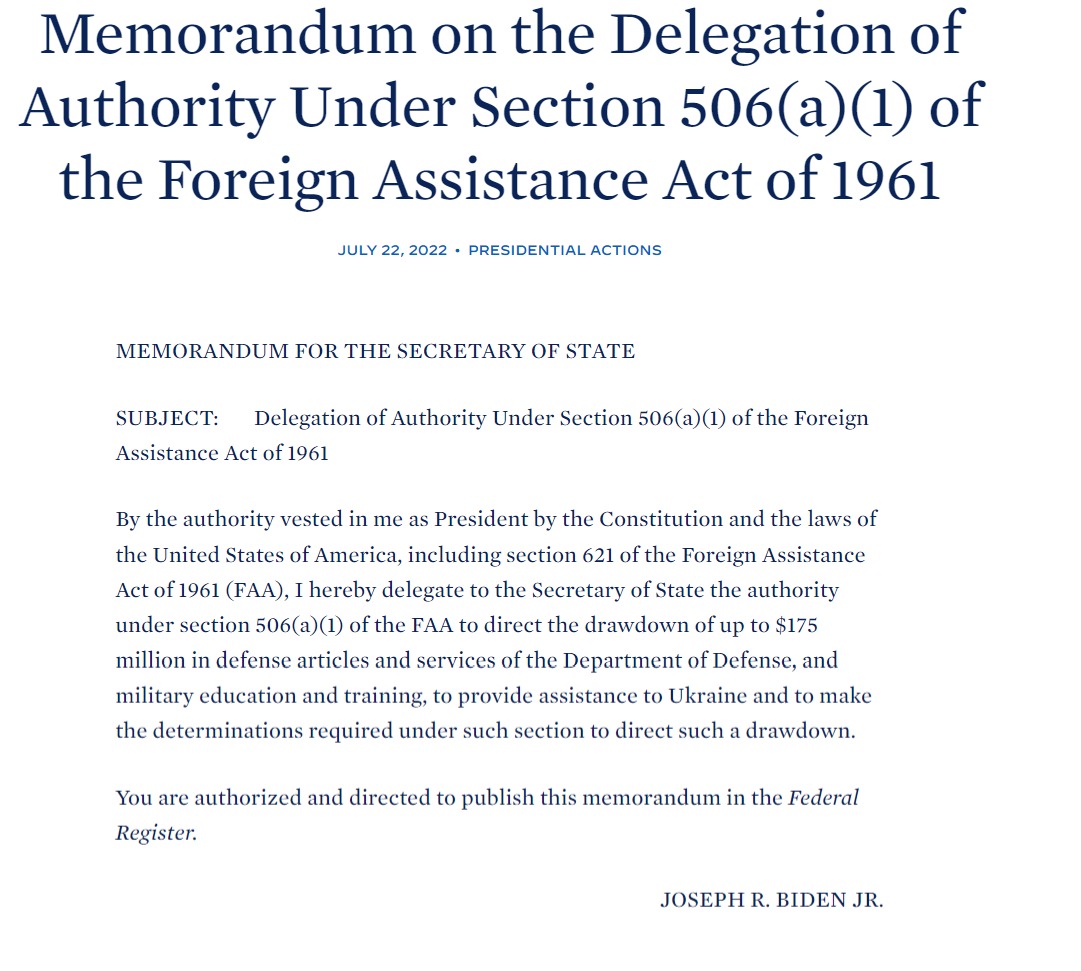 Скриншот с сайта Белого дома