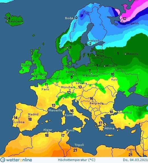 Прогноз погоды в Украине на 2 марта. Скриншот телеграм-канала Диденко