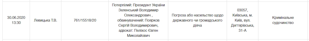 Скриншот: Судебная власть Украины