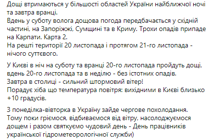 Прогноз погоды от Натальи Диденко