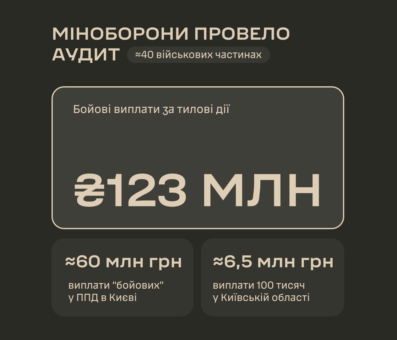 Минобороны провело аудит по поводу выплат "боевых"