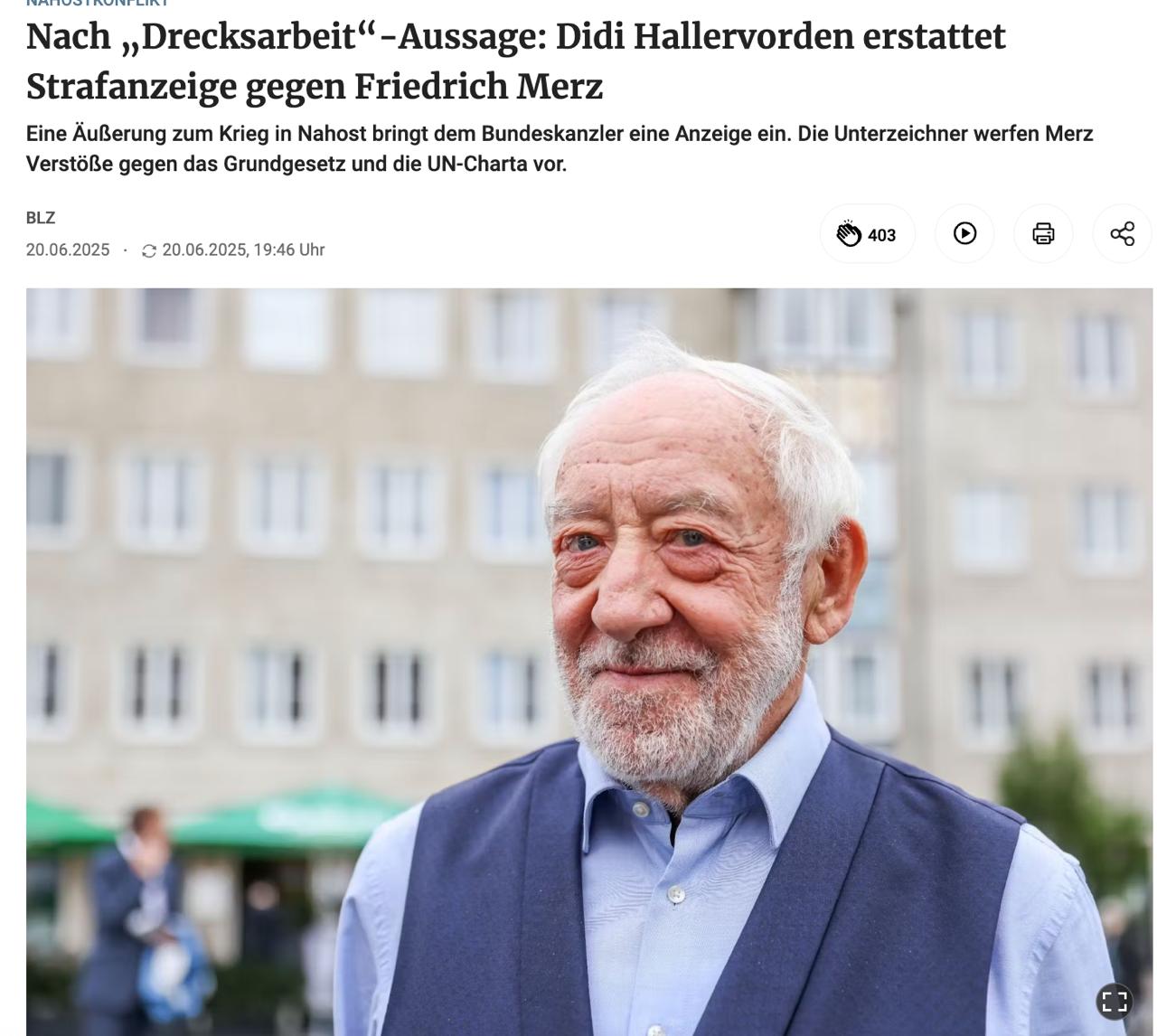 Знімок заголовка на berliner-zeitung.de