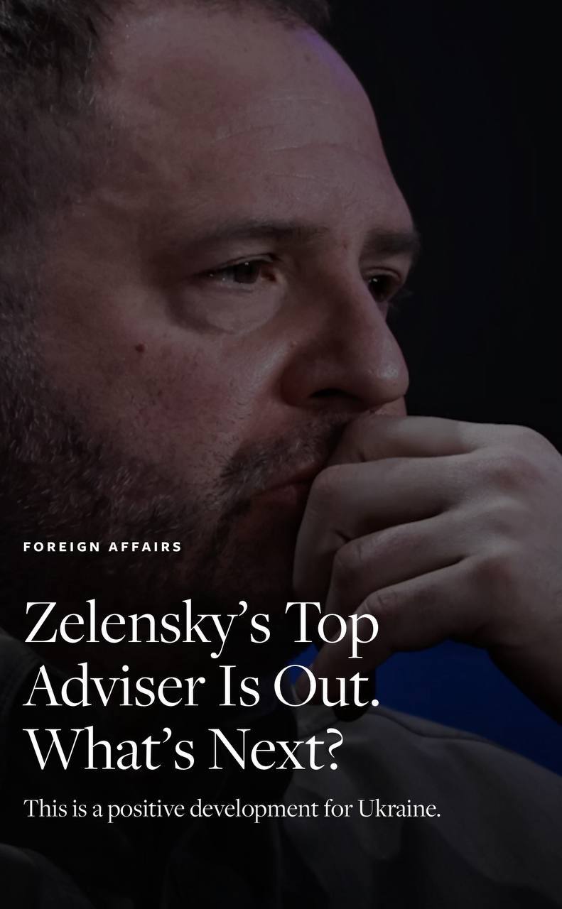 Звільнення Єрмака може означати пом'якшення позиції Києва на переговорах з Москвою.