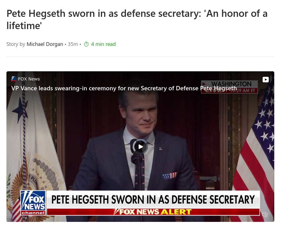 Знімок заголовка на msn.com