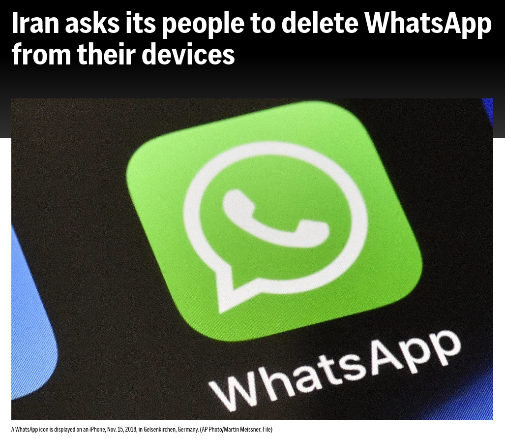 Снимок заголовка на apnews.com 