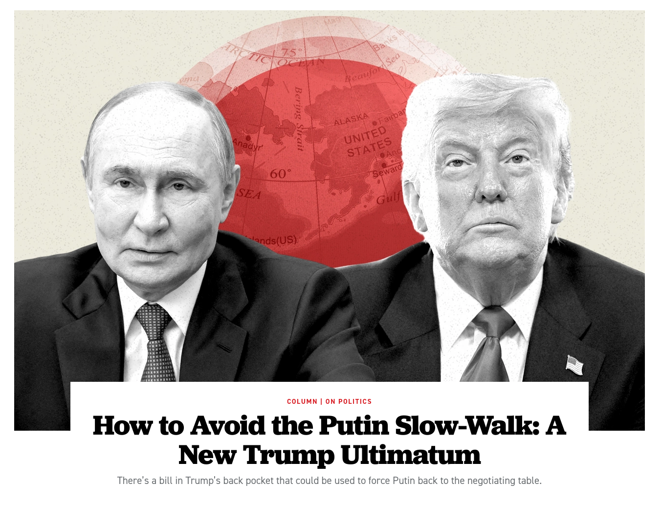 Знімок заголовка на politico.com - новий мирний план Трампа зруйнував європейську стратегію тиску на Росію