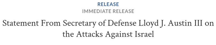 Знімок заголовка у повідомленні. Джерело - defense.gov