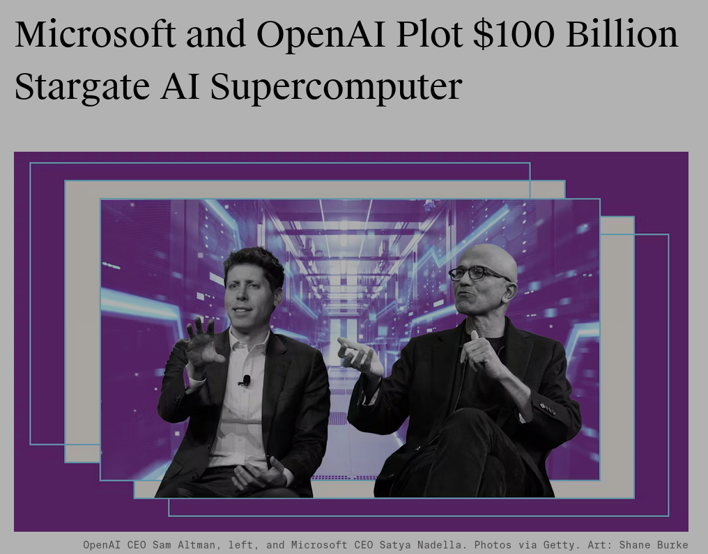 Снимок заголовка на theinformation.com