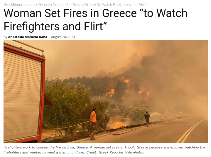 Снимок заголовка на greekreporter.com