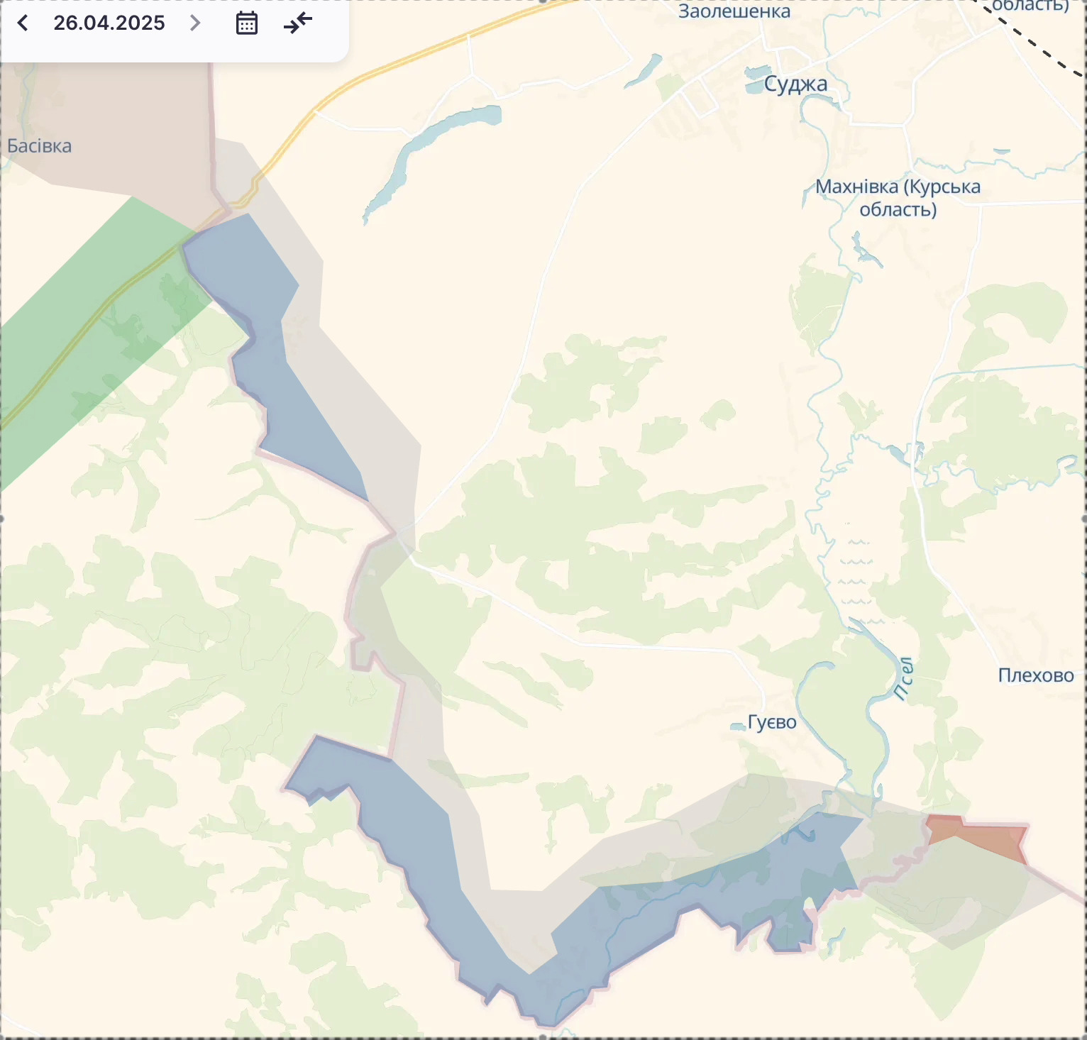Карта боевых действий (2). Источник - Deep State